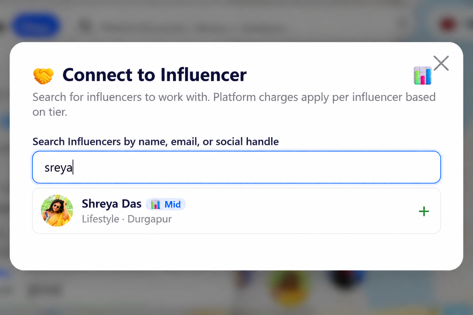 Connect request – Influencer Map